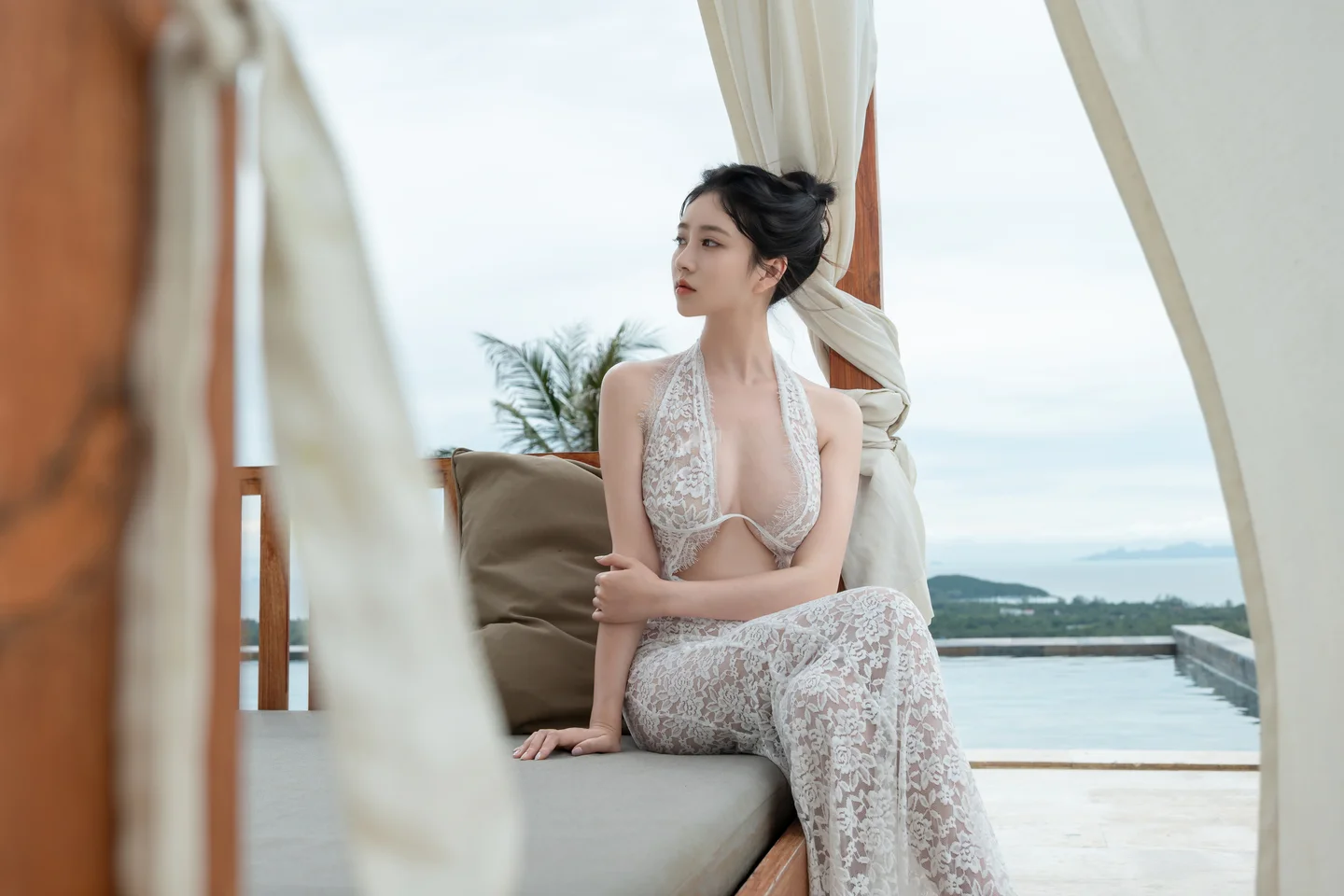 年年 - 白色连衣裙 [73P-314MB] tg@simisebaisi 【丝足阁】011.webp